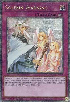 Solemn Warning (V.5 - Quarter Century Secret Rare)⁣ - 25th Anniversary Rarity Collection II⁣ (Quarter Century Secret Rare)⁣ [078]