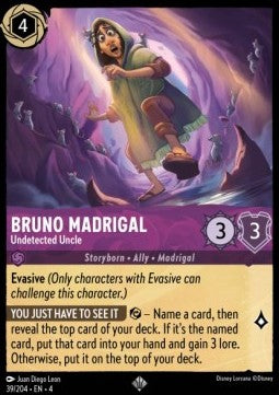 Bruno Madrigal - Undetected Uncle⁣ - Ursula's Return⁣ (Super Rare)⁣ [39]