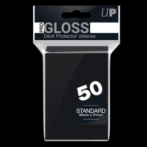 50 Ultra Pro Pro-Gloss Deck Protector Sleeves (Black)