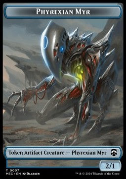 Phyrexian Myr Token (UA 2/1) // Servo Token (A 1/1) (V.1)⁣ - Modern Horizons 3: Tokens⁣ (Token)⁣ [CT 7/33]