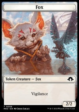 Fox Token (W 2/2) // Phyrexian Germ Token (B 0/0) - Modern Horizons 3: Tokens (Token) [TMH3-T 6/16]