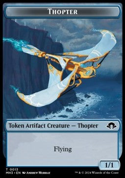 Thopter Token (UA 1/1) // Phyrexian Germ Token (B 0/0) - Modern Horizons 3: Tokens (Token) [TMH3-T 13/16]