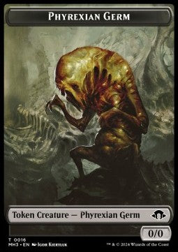 Phyrexian Germ Token (B 0/0) // Spirit Token (WB 1/1) - Modern Horizons 3: Tokens (Token) [TMH3-T 16/28]