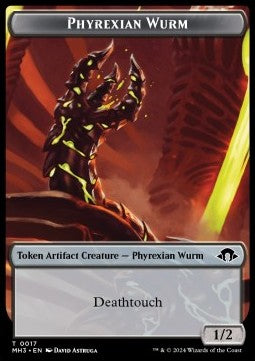 Phyrexian Wurm Token (B 1/2 Deathtouch) // Servo Token (A 1/1) - Modern Horizons 3: Tokens (Token) [TMH3-T 17/33]