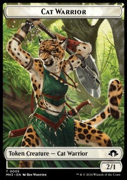 Cat Warrior Token (W 2/1) // Servo Token (A 1/1) - Modern Horizons 3: Tokens (Token) [TMH3-T 5/33]