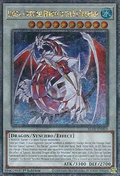 Lancea, Ancestral Dragon of the Ice Mountain (V.2 - Quarter Century Secret Rare)⁣ - Battles of Legend: Terminal Revenge⁣ (Quarter Century Secret Rare)⁣ [005]
