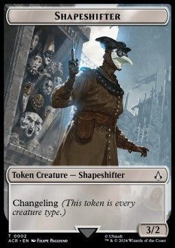 Shapeshifter Token (C 3/2) // Assassin Token (C 1/1) - Universes Beyond: Assassin's Creed: Tokens (Token) [TACR-T 2/4]