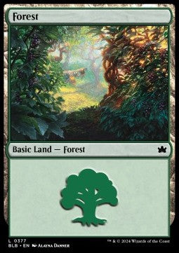 Forest (V.1)⁣ - Bloomburrow: Extras⁣ (Land)⁣ [377]