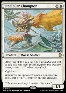Steelburr Champion⁣ - Commander: Bloomburrow⁣ (Rare)⁣ [12]