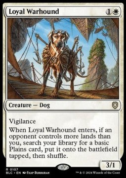 Loyal Warhound⁣ - Commander: Bloomburrow⁣ (Rare)⁣ [107]