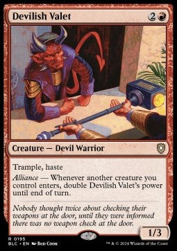 Devilish Valet⁣ - Commander: Bloomburrow⁣ (Rare)⁣ [195]