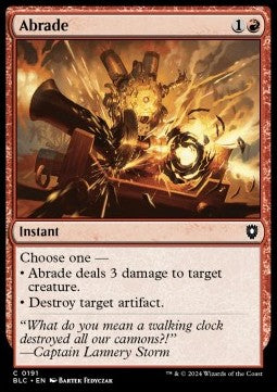 Abrade⁣ - Commander: Bloomburrow⁣ (Common)⁣ [191]