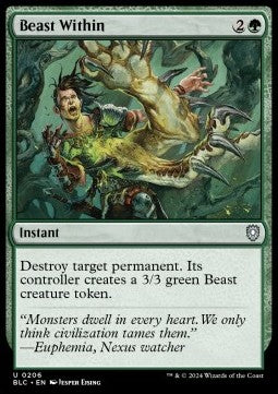 Beast Within⁣ - Commander: Bloomburrow⁣ (Uncommon)⁣ [206]
