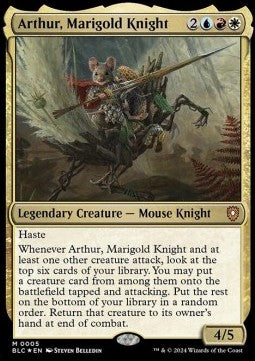 Arthur, Marigold Knight⁣ - Commander: Bloomburrow⁣ (Mythic)⁣ [5]