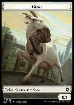 Goat Token (W 0/1) // Wolf Token (G 2/2)⁣ - Bloomburrow: Tokens⁣ (Token)⁣ [CT 5/32]