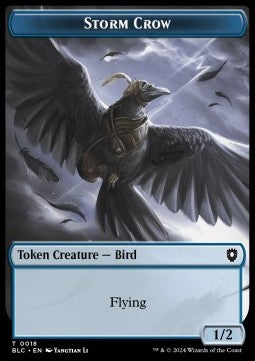 Storm Crow Token (U 1/2) // Bird Token (W 1/1)⁣ - Bloomburrow: Tokens⁣ (Token)⁣ [CT 18/3]