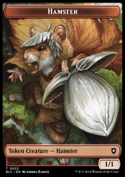 Hamster Token (R 1/1) // City's Blessing⁣ - Bloomburrow: Tokens⁣ (Token)⁣ [CT 22/40]