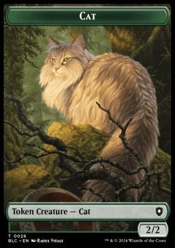 Cat Token (G 2/2) // Beast Token (G 4/4)⁣ - Bloomburrow: Tokens⁣ (Token)⁣ [CT 26/25]