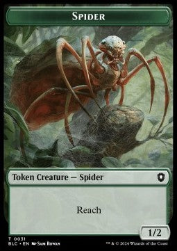 Spider Token (G 1/2) // Blood Token⁣ - Bloomburrow: Tokens⁣ (Token)⁣ [CT 31/36]