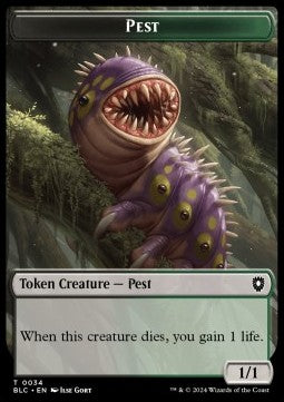 Pest Token (BG 1/1) // Shapeshifter Token (U 2/2)⁣ - Bloomburrow: Tokens⁣ (Token)⁣ [CT 34/15]