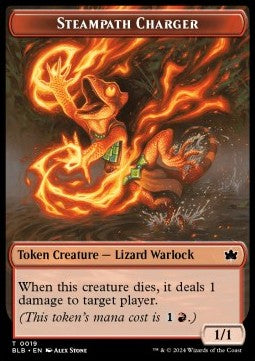 Steampath Charger Token (R 1/1) // Treasure Token - Bloomburrow: Tokens (Token) [TBLB-T 19/29]