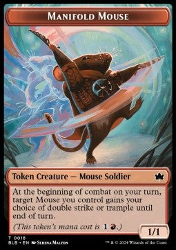 Manifold Mouse Token (R 1/1) // Sword Token - Bloomburrow: Tokens (Token) [TBLB-T 18/28]