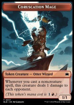Coruscation Mage Token (R 1/1) // Food Token - Bloomburrow: Tokens (Token) [TBLB-T 17/27]