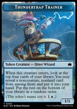 Thundertrap Trainer Token (U 1/1) // Snail Token (B 1/1) - Bloomburrow: Tokens (Token) [TBLB-T 9/14]