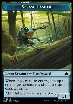 Splash Lasher Token (U 1/1) // Rat Token (B 1/1) - Bloomburrow: Tokens (Token) [TBLB-T 8/13]