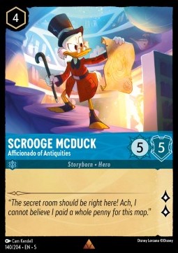 Scrooge McDuck - Afficionado of Antiquities⁣ - Shimmering Skies⁣ (Rare)⁣ [140]