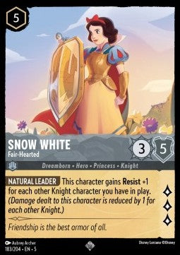Snow White - Fair‐Hearted (V.1)⁣ - Shimmering Skies⁣ (Super Rare)⁣ [183]