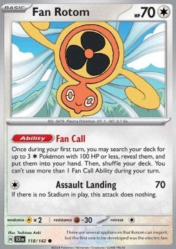 Fan Rotom - Stellar Crown (Common) [SCR-118]