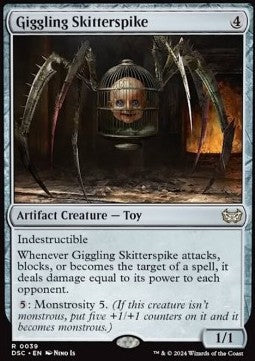 Giggling Skitterspike - Commander: Duskmourn: House of Horror (Rare) [DSC-39]