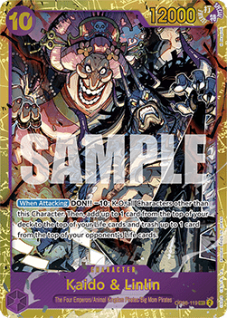 Kaido & Linlin (OP08-119) (V.1)⁣ - Two Legends⁣ (Secret Rare)⁣ [119]