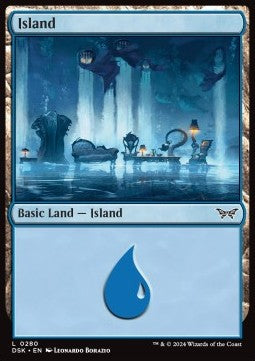 Island (V.2) - Duskmourn: House of Horror (Land) [DSK-280]