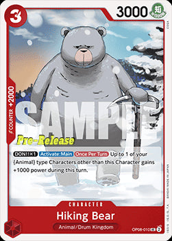 Hiking Bear (OP08-010)⁣ - Promos: Two Legends⁣ (Uncommon)⁣ [010]