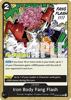 Iron Body Fang Flash (OP08-095) - Promos: Two Legends (Uncommon) [OP08P-095]