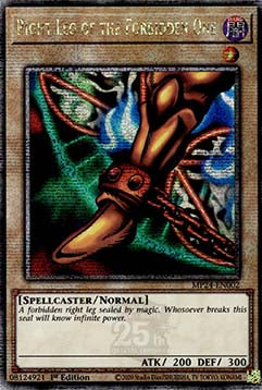 Right Leg of the Forbidden One⁣ - 25th Anniversary Tin: Dueling Mirrors⁣ (Quarter Century Secret Rare)⁣ [002]