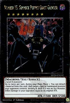 Number 15: Gimmick Puppet Giant Grinder⁣ - 25th Anniversary Tin: Dueling Mirrors⁣ (Quarter Century Secret Rare)⁣ [032]