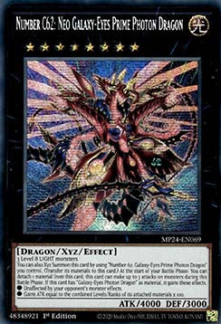 Number C62: Neo Galaxy-Eyes Prime Photon Dragon⁣ - 25th Anniversary Tin: Dueling Mirrors⁣ (Secret Rare)⁣ [069]