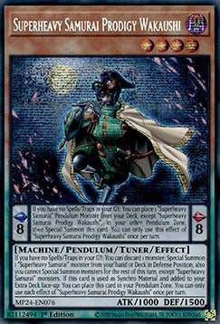 Superheavy Samurai Prodigy Wakaushi - 25th Anniversary Tin: Dueling Mirrors (Secret Rare) [MP24-076]