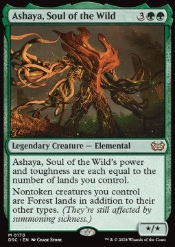Ashaya, Soul of the Wild - Commander: Duskmourn: House of Horror (Mythic) [DSC-170]