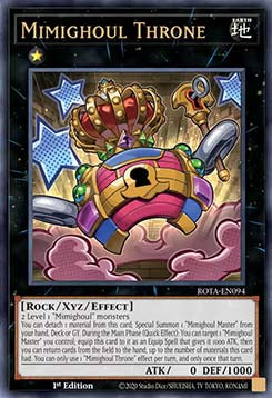 Mimighoul Throne (V.1 - Ultra Rare)⁣ - Rage of the Abyss⁣ (Ultra Rare)⁣ [094]