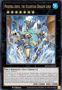 Poseidra Abyss, the Atlantean Dragon Lord (V.1 - Ultra Rare)⁣ - Rage of the Abyss⁣ (Ultra Rare)⁣ [043]
