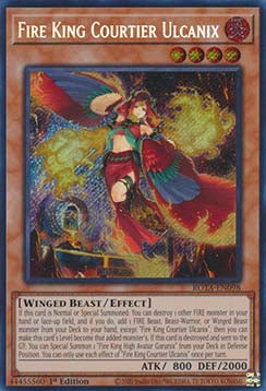 Fire King Courtier Ulcanix (V.1 - Secret Rare)⁣ - Rage of the Abyss⁣ (Secret Rare)⁣ [098]