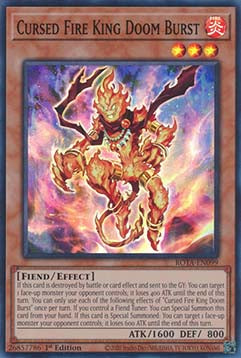 Cursed Fire King Doom Burst⁣ - Rage of the Abyss⁣ (Super Rare)⁣ [099]