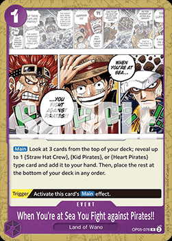 When You're at Sea You Fight against Pirates!! (OP05-076)⁣ - Starter Deck: Purple Monkey.D.Luffy⁣ (Rare)⁣ [OP05-076]