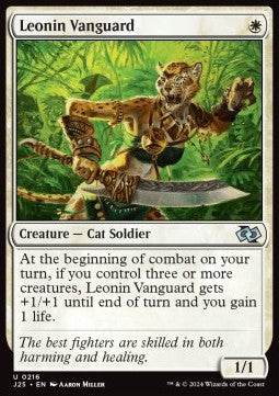 Leonin Vanguard⁣ - Foundations Jumpstart⁣ (Uncommon)⁣ [216]