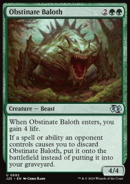 Obstinate Baloth⁣ - Foundations Jumpstart⁣ (Uncommon)⁣ [692]