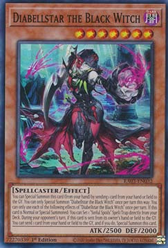 Diabellstar the Black Witch (V.1 - Super Rare)